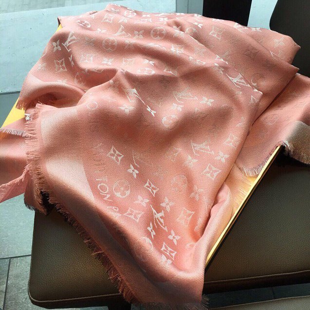 2020 louis vuitton top quality silk scarf L568 pink