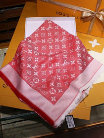 2020 louis vuitton top quality silk scarf L568 red&white