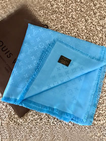 2020 louis vuitton top quality silk scarf L568-2 blue
