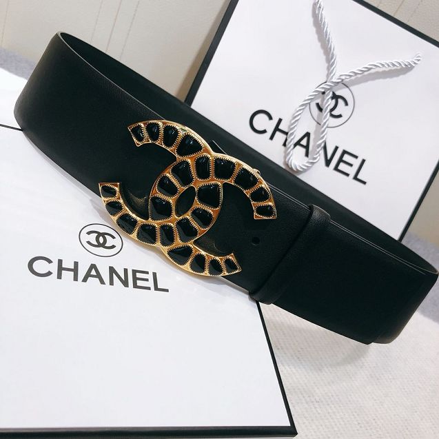 CC original calfskin 55mm belt AA6539 black