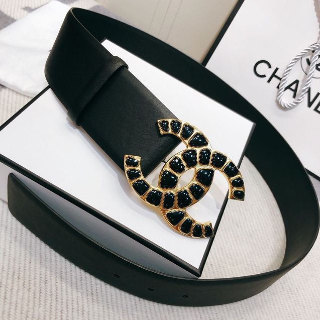 CC original calfskin 55mm belt AA6539 black