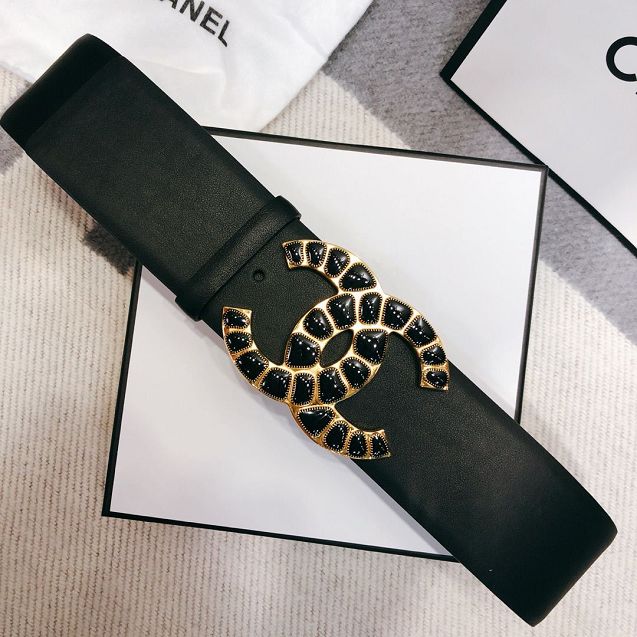 CC original calfskin 55mm belt AA6539 black
