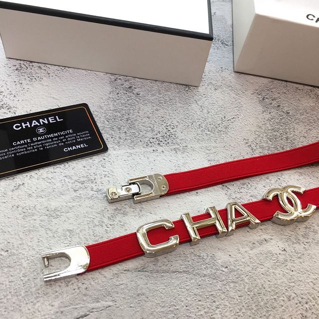 CC original calfskin 20mm belt AA6550 red