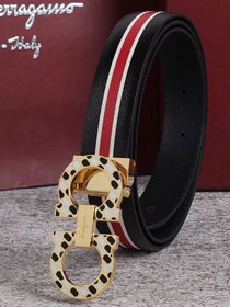 Feragamo original calfskin belt 25mm F0056 black
