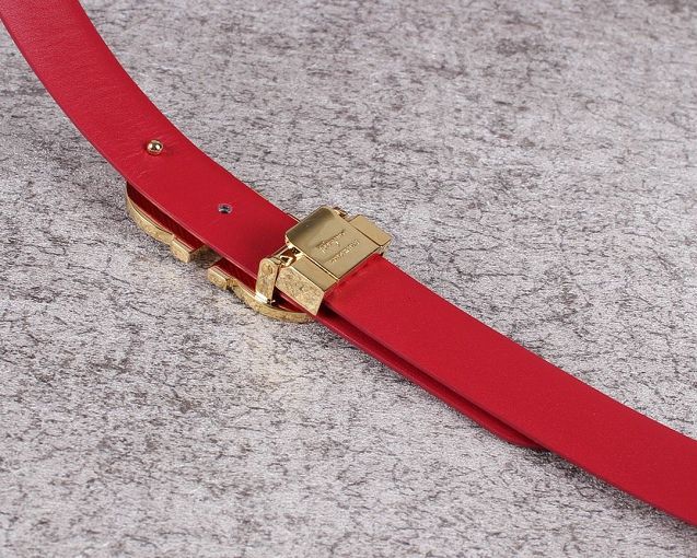 Feragamo original calfskin belt 25mm F0056 red