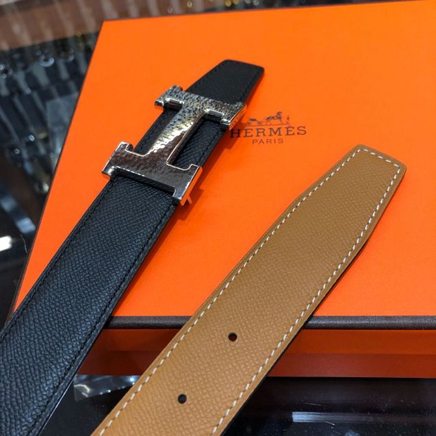 Hermes orignal epsom leather constance belt 32mm H071440 coffee