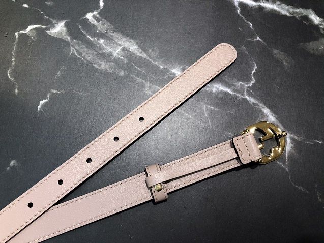 GG original signature calfskin belt 20mm 411921 pink