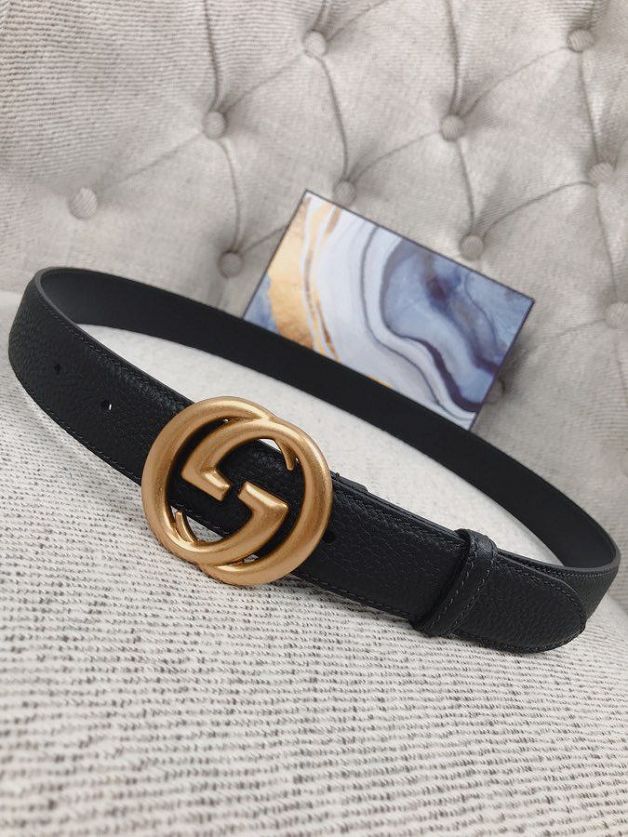 GG original togo calfskin belt 20-30-40mm 409417 black