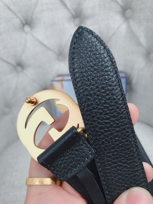 GG original togo calfskin belt 20-30-40mm 409417 black