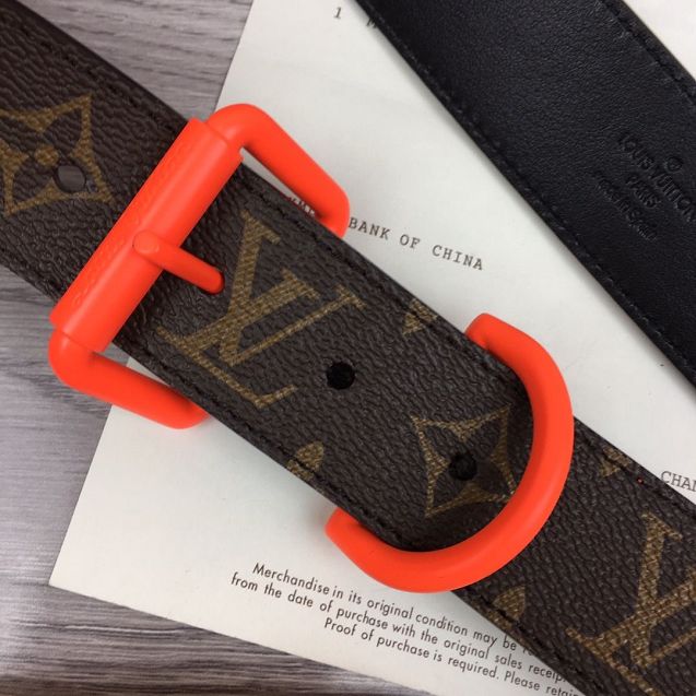 Louis vuitton monogram canvas voyager 35MM belt M0043V