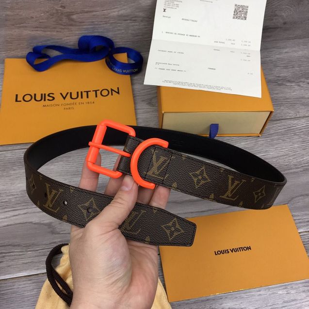 Louis vuitton monogram canvas voyager 35MM belt M0043V