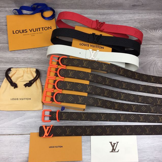 Louis vuitton monogram canvas voyager 35MM belt M0043V