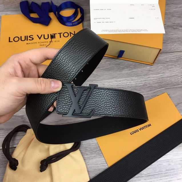 Louis vuitton prism 40mm belt M0166S black