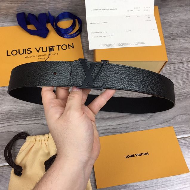 Louis vuitton prism 40mm belt M0166S black