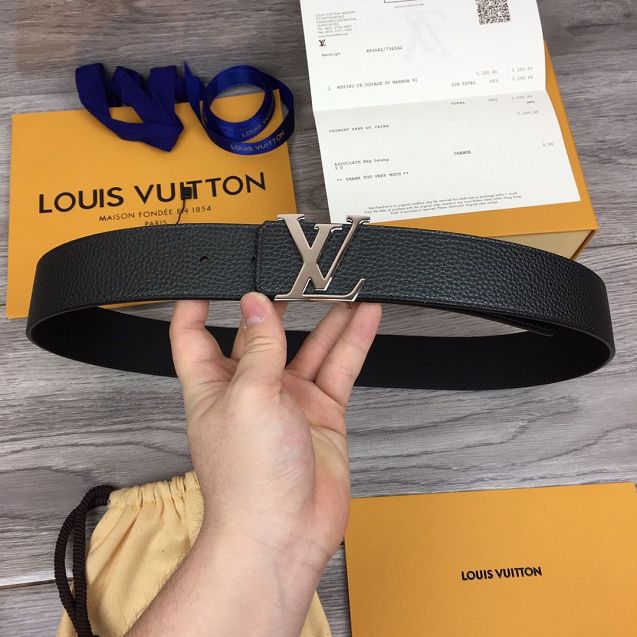 Louis vuitton prism 40mm belt M0166S black