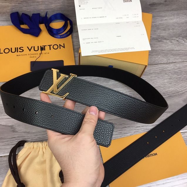 Louis vuitton prism 40mm belt M0166S black