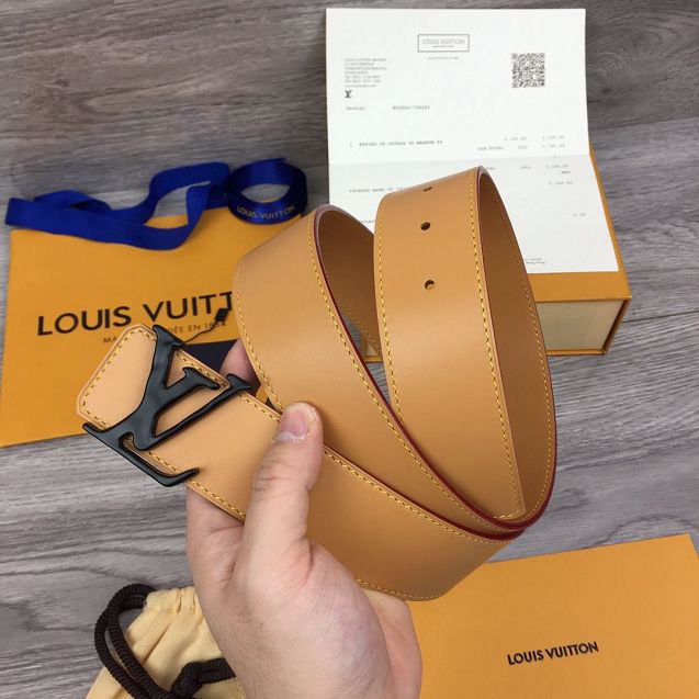 Louis vuitton prism 40mm belt M0166S coffee