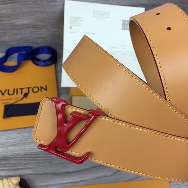 Louis vuitton prism 40mm belt M0166S coffee