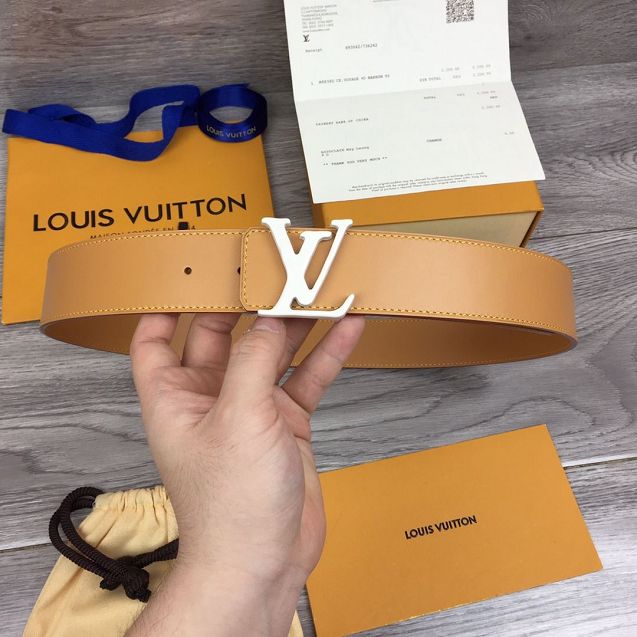 Louis vuitton prism 40mm belt M0166S coffee