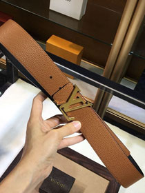 Louis vuitton original calfskin prism 40mm belt M0166 coffee