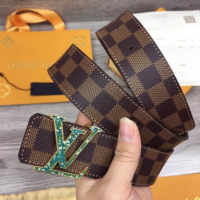 Louis vuitton original damier ebene 40mm belt M0169