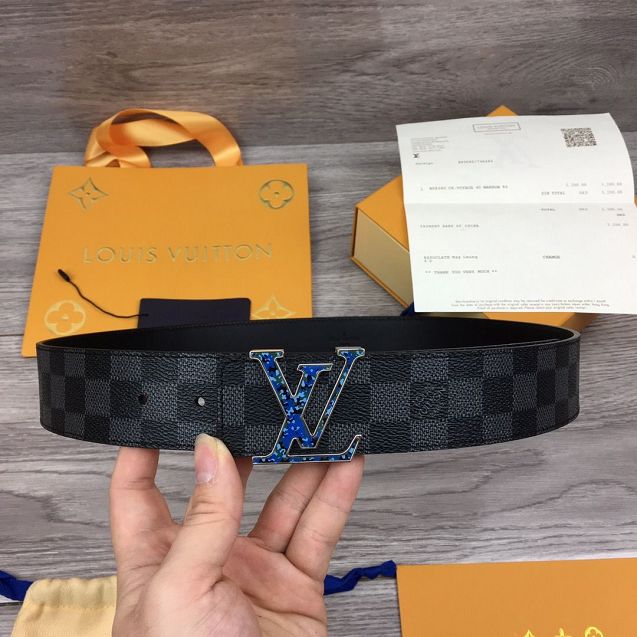 Louis vuitton original damier graphite 40mm belt M0169