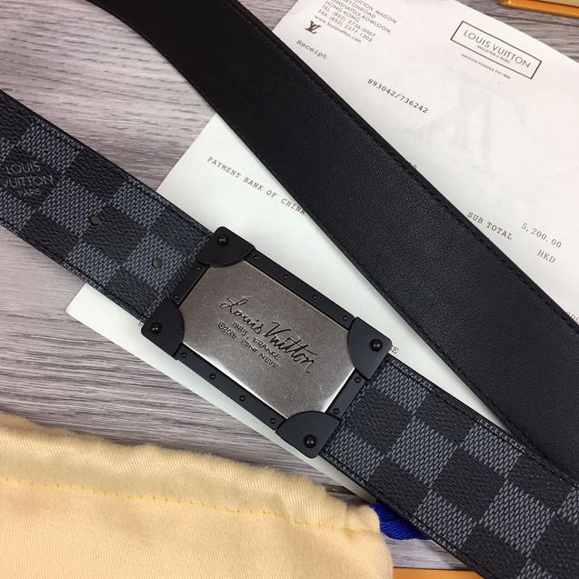 Louis vuitton original damier graphite 40mm belt M0180