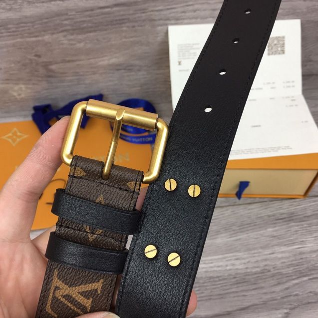 Louis vuitton original monogram 35mm belt M0178 