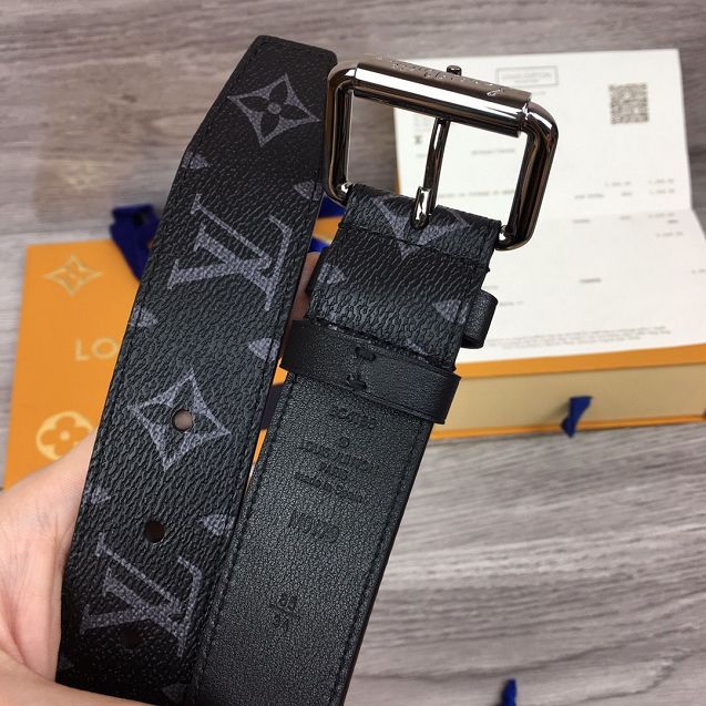 Louis vuitton original monogram eclipse 35mm belt M0178 