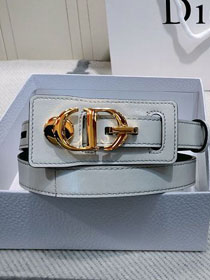 Dior original aged calfskin 20mm belt DR0011 white