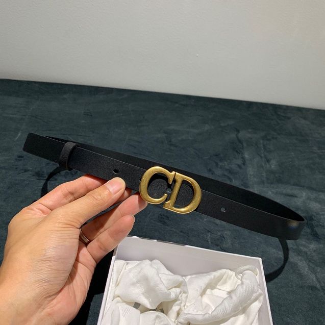 Dior original calfskin 20-40mm belt DR0007 black