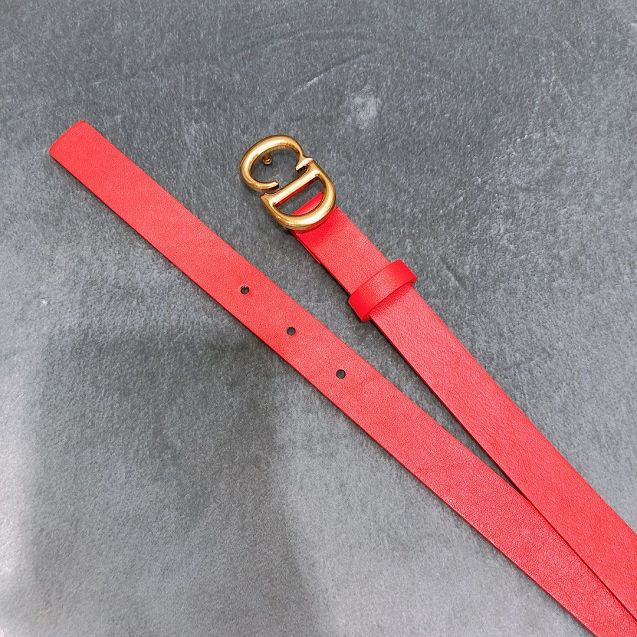 Dior original calfskin 20mm belt DR0009 red