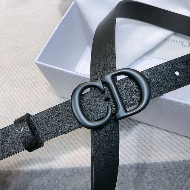 Dior original calfskin 20mm belt DR0010 black