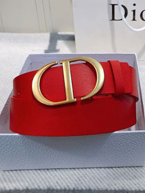 Dior original calfskin 30mm belt DR0006 red