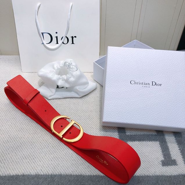 Dior original calfskin 30mm belt DR0006 red