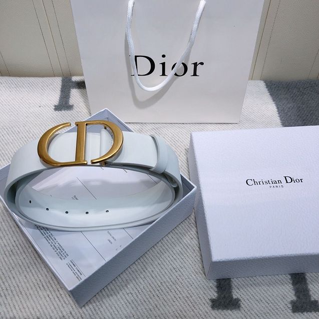 Dior original calfskin 30mm belt DR0006 red