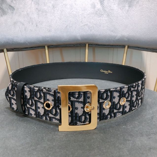 Dior original canvas 35mm belt DR0010 blue