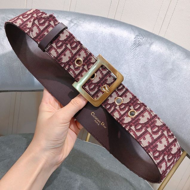 Dior original canvas 35mm belt DR0010 bordeaux