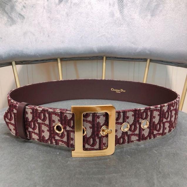 Dior original canvas 35mm belt DR0010 bordeaux