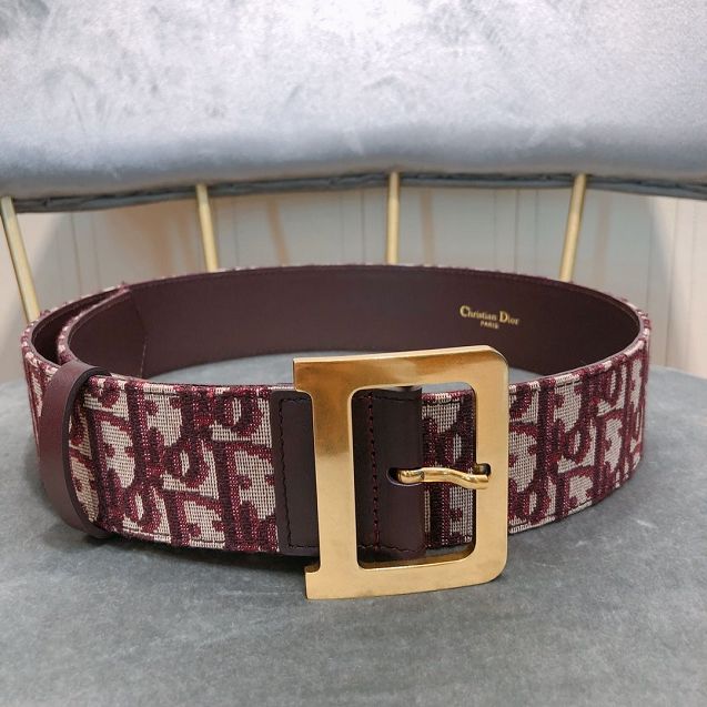 Dior original canvas 35mm belt DR0010 bordeaux