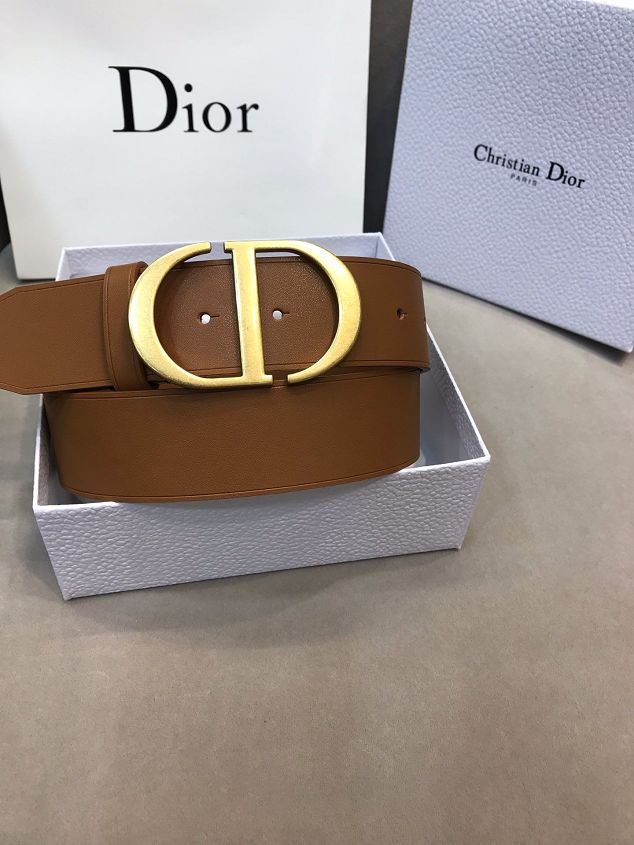 Dior original calfskin 40mm belt DR0008 black	