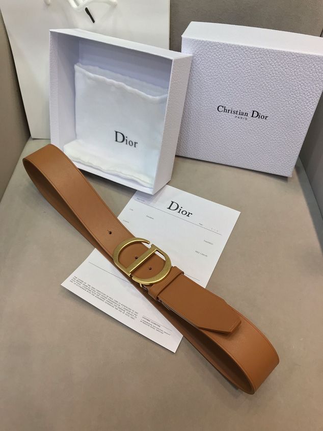 Dior original calfskin 40mm belt DR0008 black	