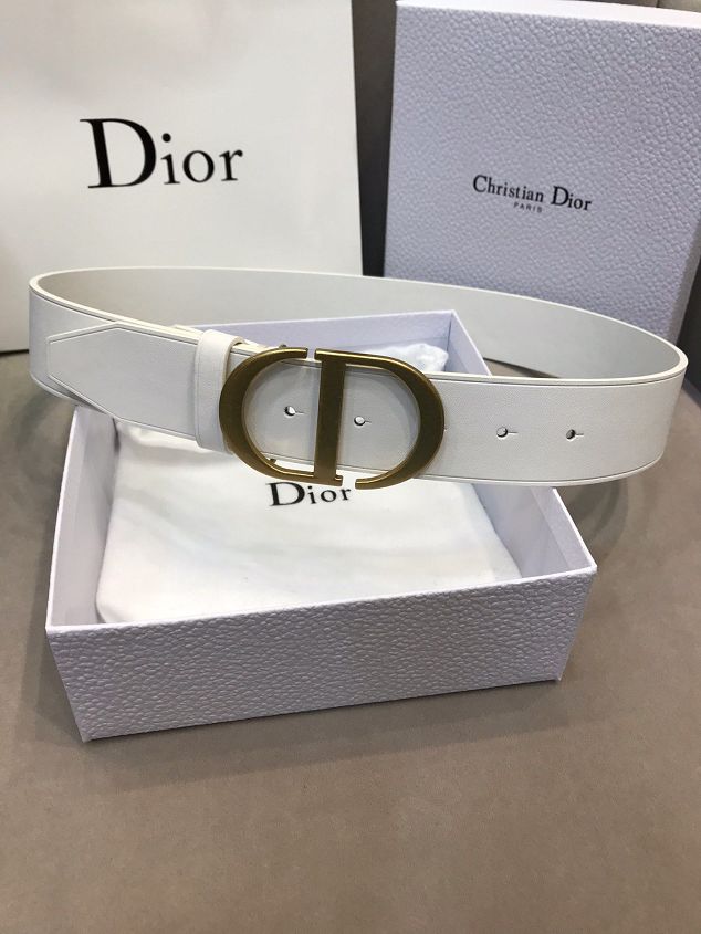 Dior original calfskin 40mm belt DR0008 black	