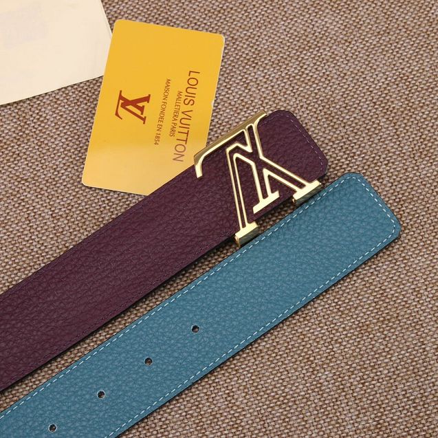Louis vuitton original calfskin 40mm belt M0197 purple