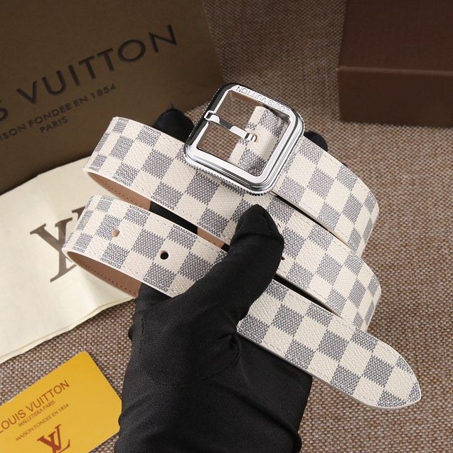 Louis vuitton original damier azur 35mm belt M0208