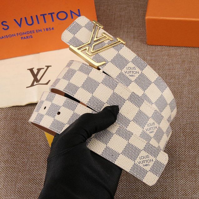 Louis vuitton original damier azur 40mm belt M0201