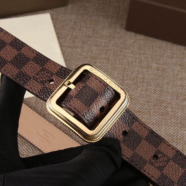 Louis vuitton original damier ebene 35mm belt M0206