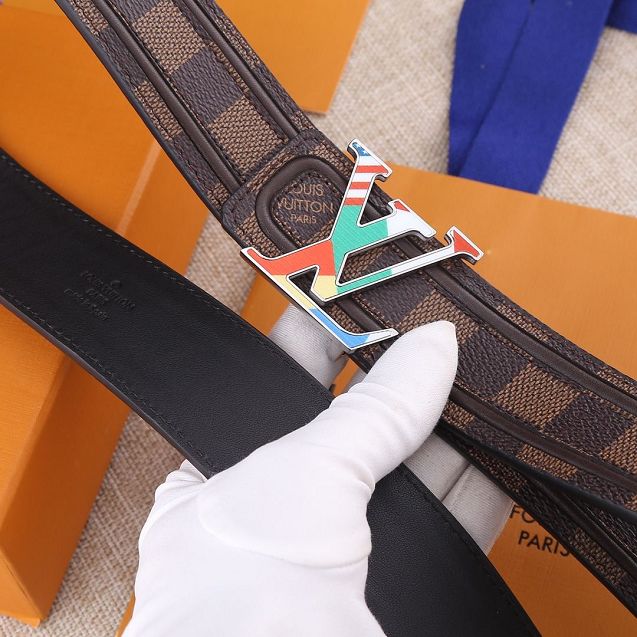 Louis vuitton original damier ebene 40mm belt M0204