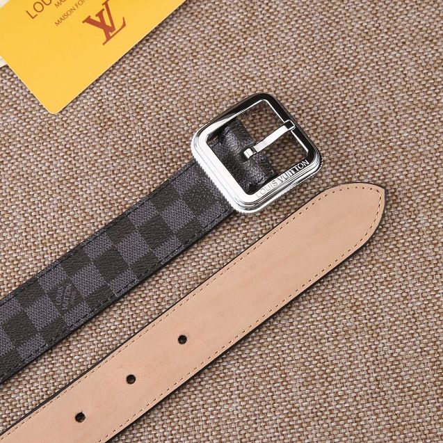 Louis vuitton original damier graphite 35mm belt M0209