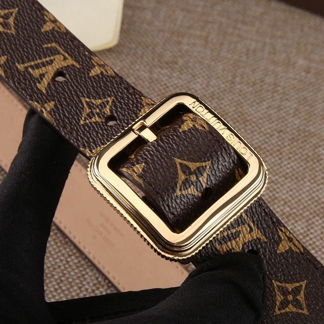 Louis vuitton original monogram canvas 35mm belt M0207